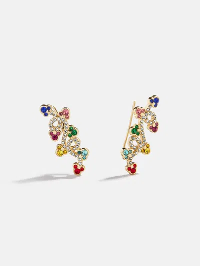 Baublebar Disney Mickey Mouse Christmas Lights Crawler Earrings In Gold
