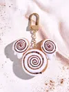 Baublebar Disney Mickey Mouse Cinnamon Roll Bag Charm In White