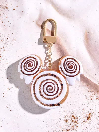 Baublebar Disney Mickey Mouse Cinnamon Roll Bag Charm In White