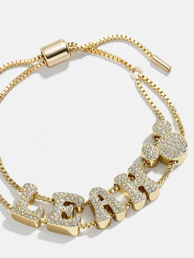 Baublebar Disney Mickey Mouse Custom Slider Bracelet In Gold