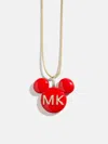 Baublebar Disney Mickey Mouse Enamel Custom Initial Necklace In Red