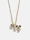 Baublebar Disney Mickey Mouse Ghost Charm Necklace In Gold