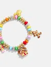 Baublebar Disney Mickey Mouse Gingerbread Charm Bracelet In Multi