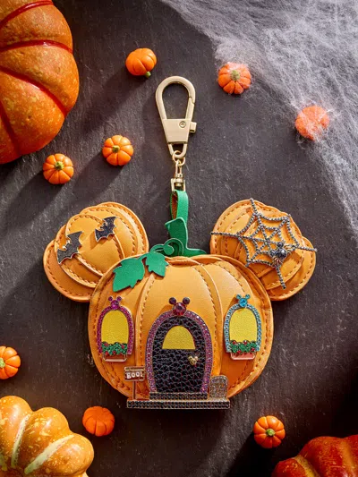 Baublebar Disney Mickey Mouse Haunted Pumpkin Puff Bag Charm