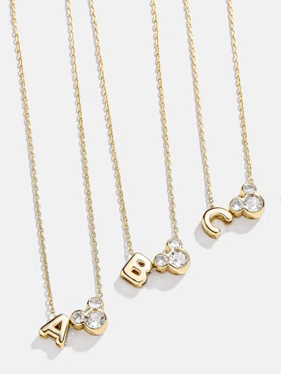 Baublebar Disney Mickey Mouse Initial Necklace In Gold