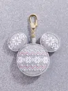Baublebar Disney Mickey Mouse Ornament Puff Bag Charm In Gray
