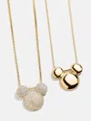 Baublebar Disney Mickey Mouse Pavé Bubble Necklace In Gold