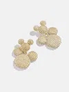 Baublebar Disney Mickey Mouse Pavé Statement Earrings In Gold