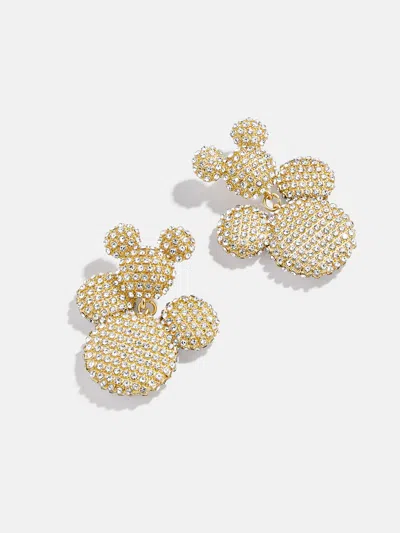 Baublebar Disney Mickey Mouse Pavé Statement Earrings In Gold