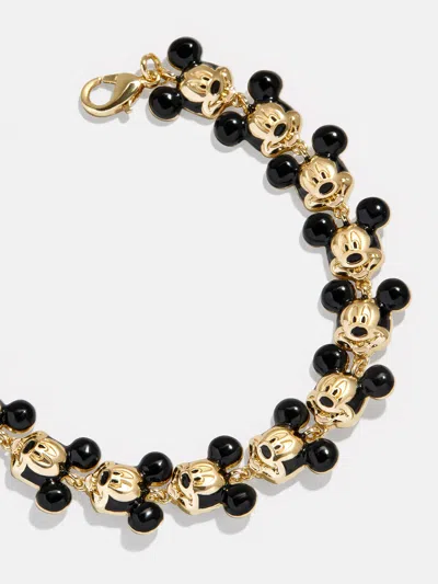 Baublebar Disney Mickey Mouse Repeating Character Head Bracelet In Black