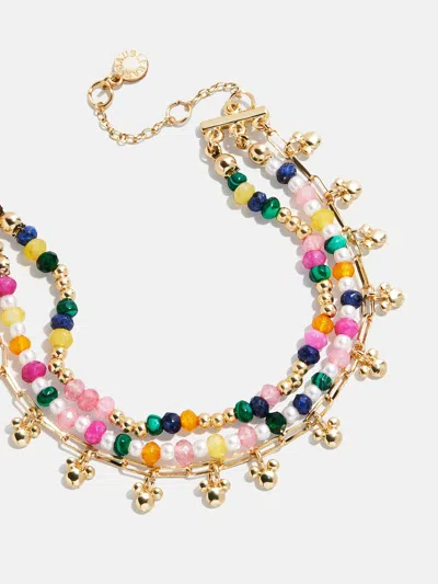 Baublebar Disney Mickey Mouse Semi-precious Layered Bracelet In Gold