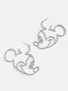 Baublebar Disney Mickey Mouse Silver Outline Earrings In Metallic