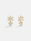 Baublebar Disney Mickey Mouse Snowflake Drop Earrings In Gold