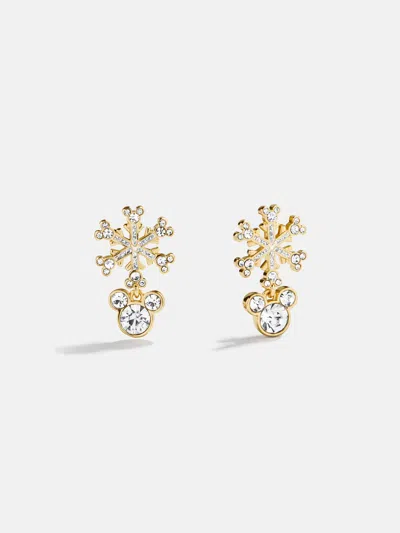 Baublebar Disney Mickey Mouse Snowflake Drop Earrings In Gold
