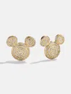 Baublebar Disney Mickey Mouse Spiral Earrings In Gold