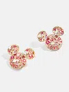 Baublebar Disney Mickey Mouse Valentine's Day Earrings In Pink