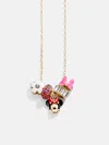 Baublebar Disney Minnie Mouse Beaded Charm Necklace In Gold