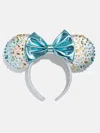 Baublebar Disney Minnie Mouse Blue Iridescent Headband In Silver