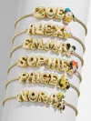 Baublebar Disney Minnie Mouse Bubble Slider Custom Bracelet In Gold