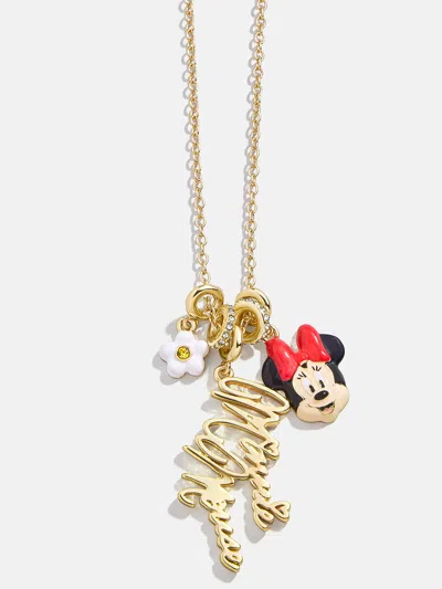 Baublebar Disney Minnie Mouse Cluster Charm Necklace In Gold