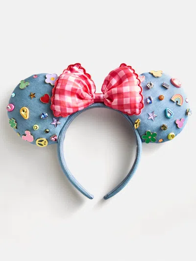 Baublebar Disney Minnie Mouse Denim Ears Headband In Multi