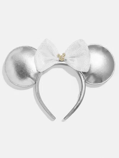 Baublebar Disney Minnie Mouse Ears Silver Headband In Metallic