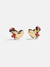 Baublebar Disney Minnie Mouse Hugging Heart Earrings In Gold