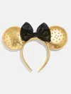 Baublebar Disney Minnie Mouse Party Ears Headband In Gold