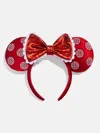 Baublebar Disney Minnie Mouse Pearl Polka Dot Ears Headband In Red