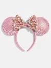 Baublebar Disney Minnie Mouse Pink Crystal Ears Headband In Pink