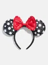 Baublebar Disney Minnie Mouse Polka Dot Ears Headband In Black