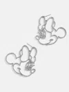 Baublebar Disney Minnie Mouse Silver Outline Earrings In Metallic