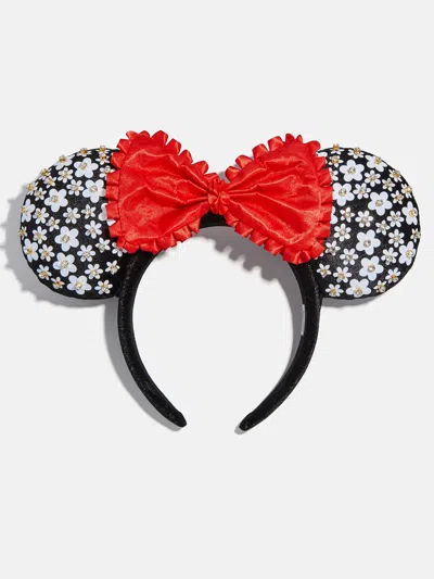 Baublebar Disney Minnie Mouse White Floral Ears Headband In Black