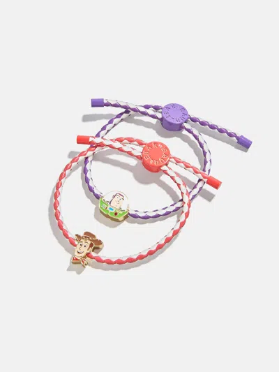Baublebar Disney Pixar Woody & Buzz Lightyear Kids' Bff Bracelet Set In Purple