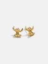 Baublebar Disney Stitch 18k Gold Plated Sterling Silver Earrings In Gold