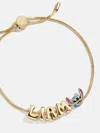 Baublebar Disney Stitch Bubble Slider Custom Bracelet In Gold
