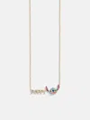 Baublebar Disney Stitch Custom Nameplate Necklace In Gold