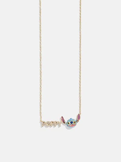 Baublebar Disney Stitch Custom Nameplate Necklace In Gold