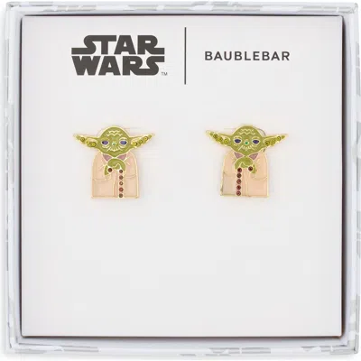 Baublebar Disney Yoda Stud Earrings In Multi