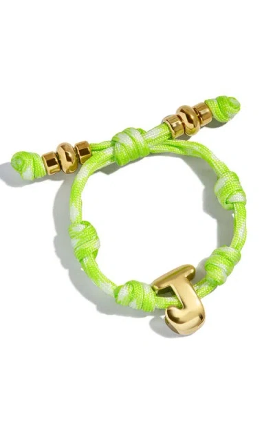 Baublebar Dive In Initial Bracelet In Green