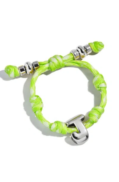 Baublebar Dive In Initial Bracelet In Green