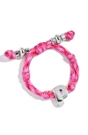 Baublebar Dive In Initial Bracelet In Pink