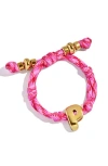 Baublebar Dive In Initial Bracelet In Pink