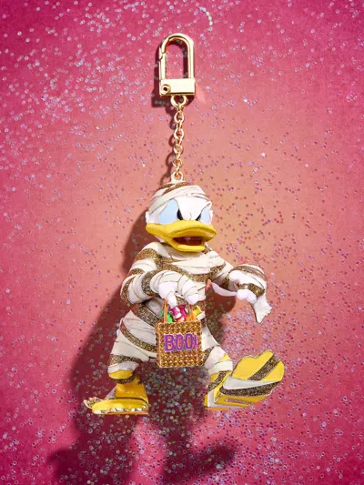 Baublebar Donald Duck Disney Mummy Glow-in-the-dark Bag Charm In Gold
