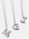 Baublebar Double Initial Custom Necklace In Silver