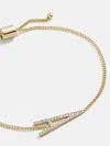 Baublebar East West Initial Bracelet In Gold