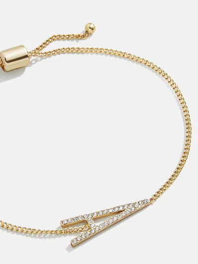 Baublebar East West Initial Bracelet In Gold