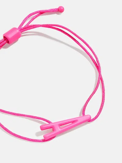Baublebar East West Initial Cord Bracelet In Pink