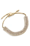 Baublebar Elaine Layered Cubic Zirconia Slider Bracelet In Gold