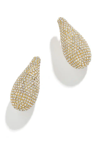 Baublebar Ella Teardrop Earrings In Gold/ Clear Stones